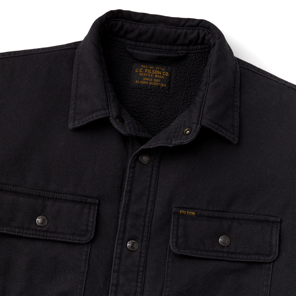 Alternate view of the Filson Fleece Lined Jac-shirt - Dark Navy