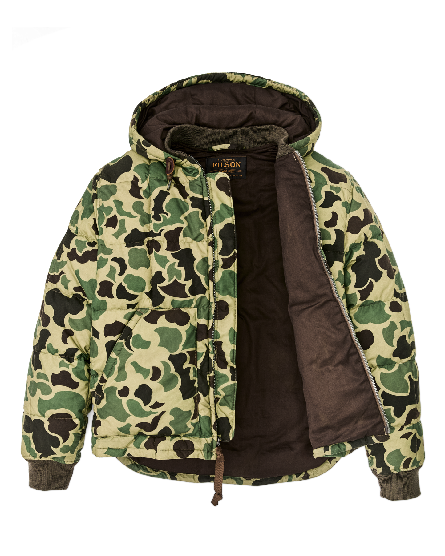 Waxed Down Jacket - Tundra Shrub Camo