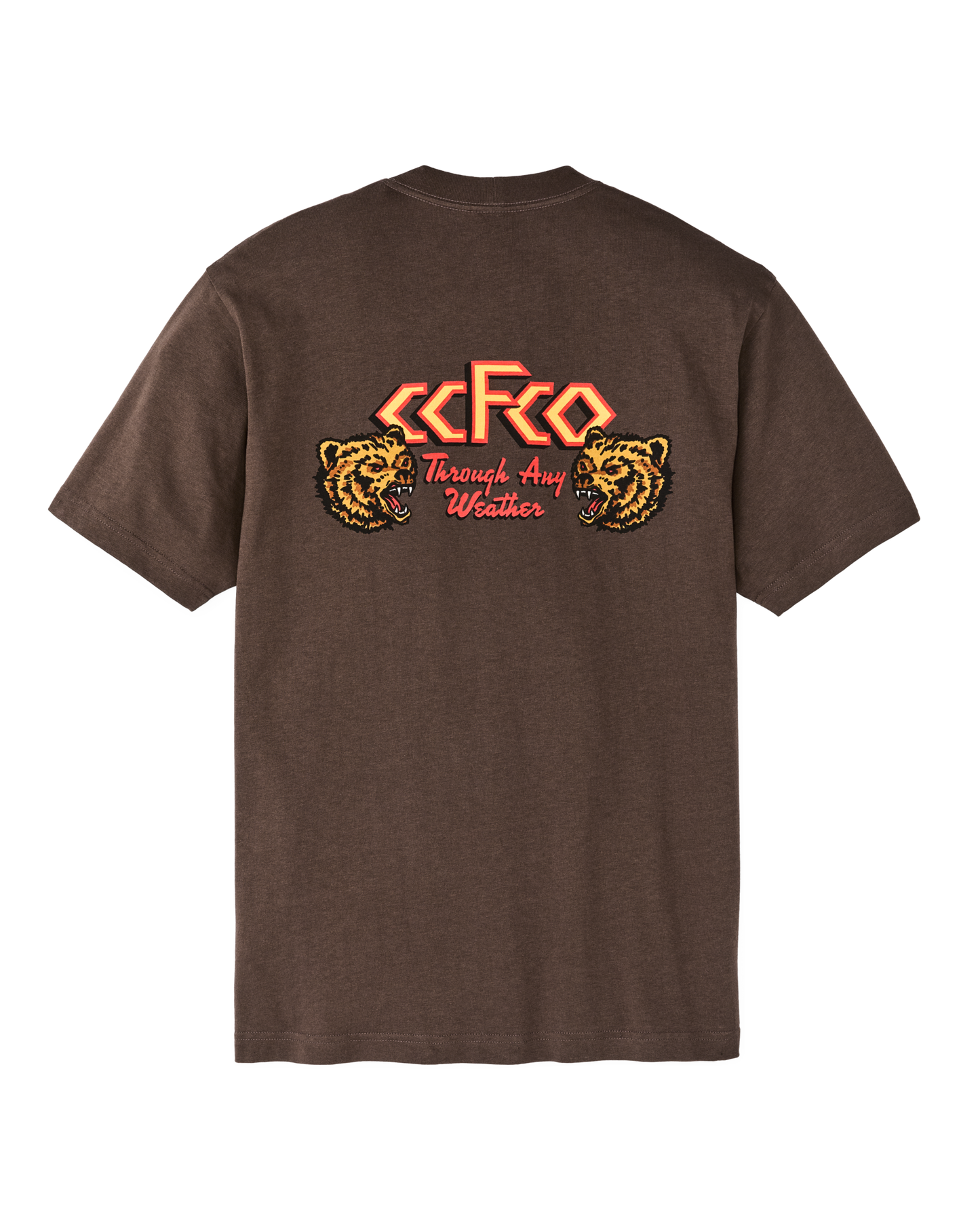 Alternate view of the Filson Short Sleeve Any Weather Graphic T-shirt (frontier) - Dark Brown / Any Weather