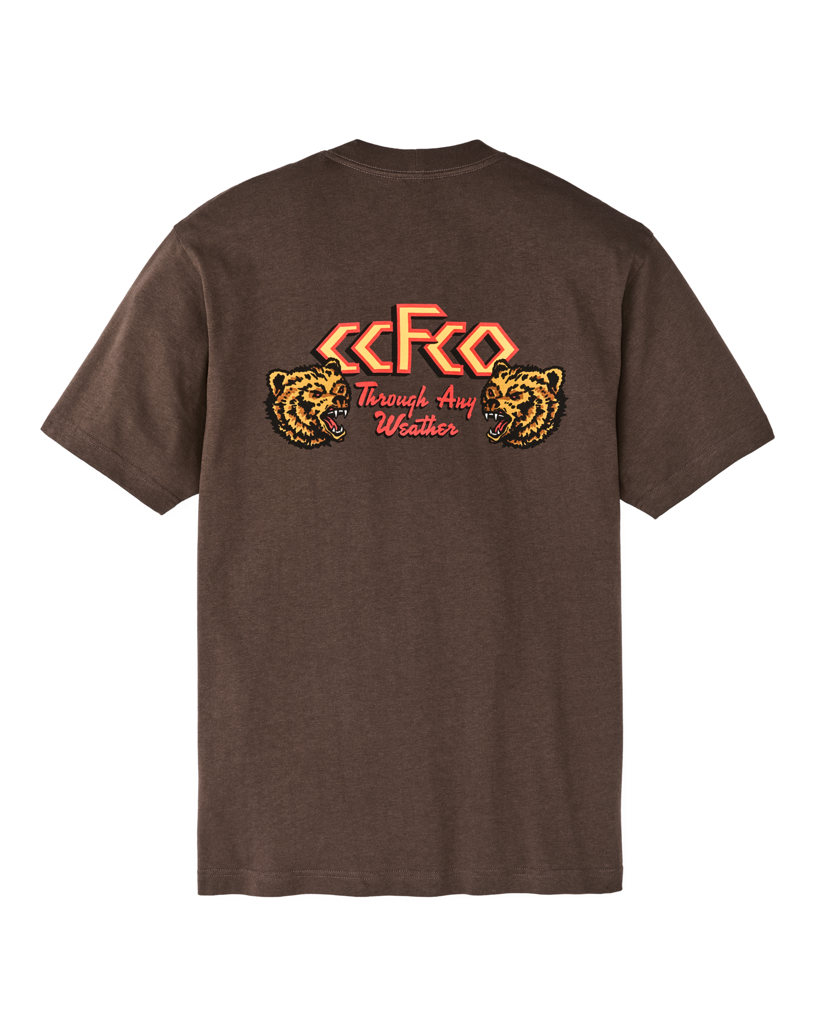 Alternate view of the Filson Short Sleeve Any Weather Graphic T-shirt (frontier) - Dark Brown / Any Weather