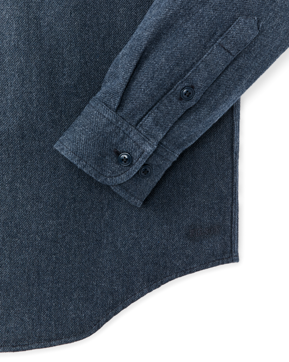 Alternate view of the Filson Rustic Flannel Shirt - Blue Heather