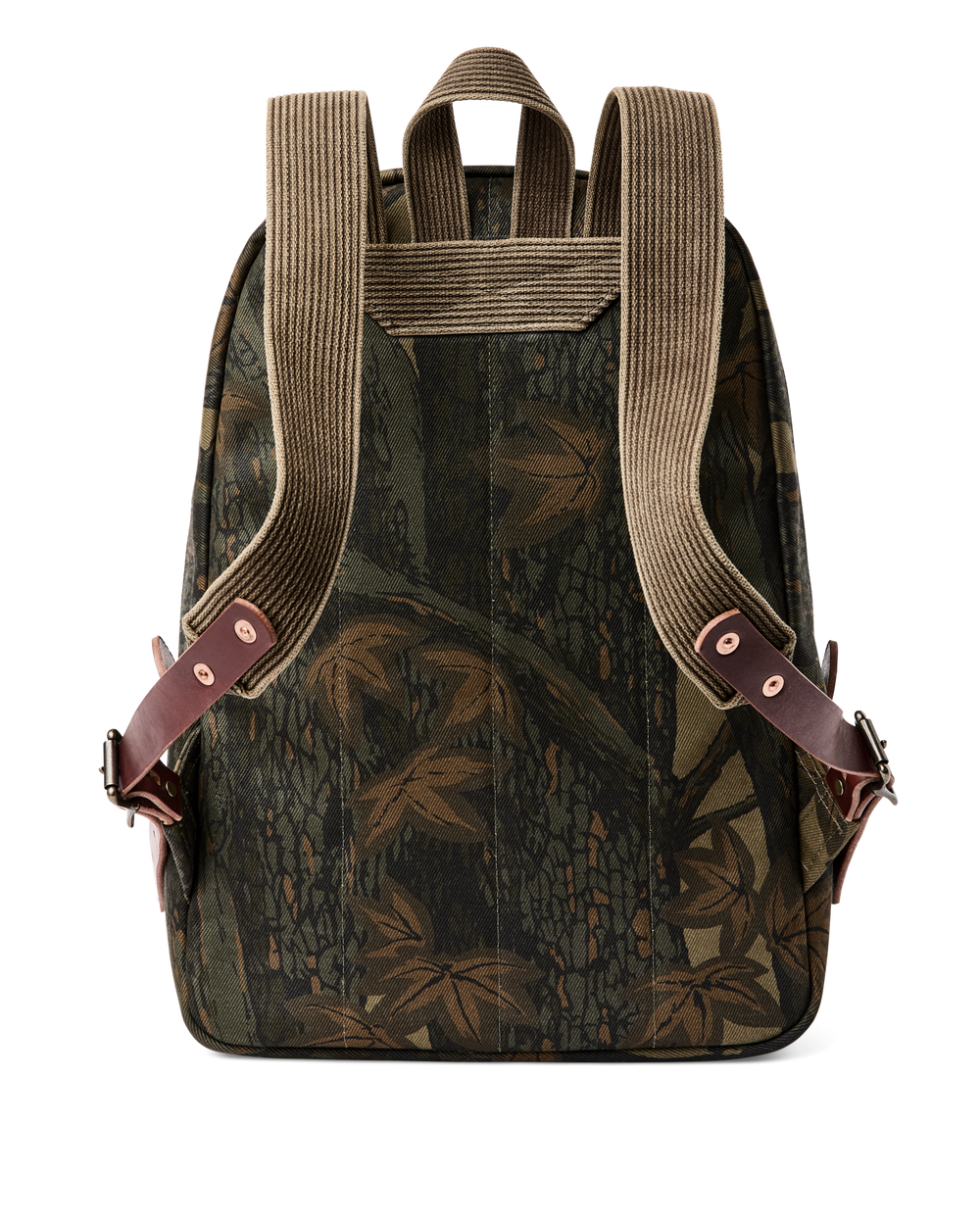backpack twill leather Daypack | | Black Waxed | Monogrammed this backpack is designed for comfort and durability Workshop Rugged Twill Backpack -