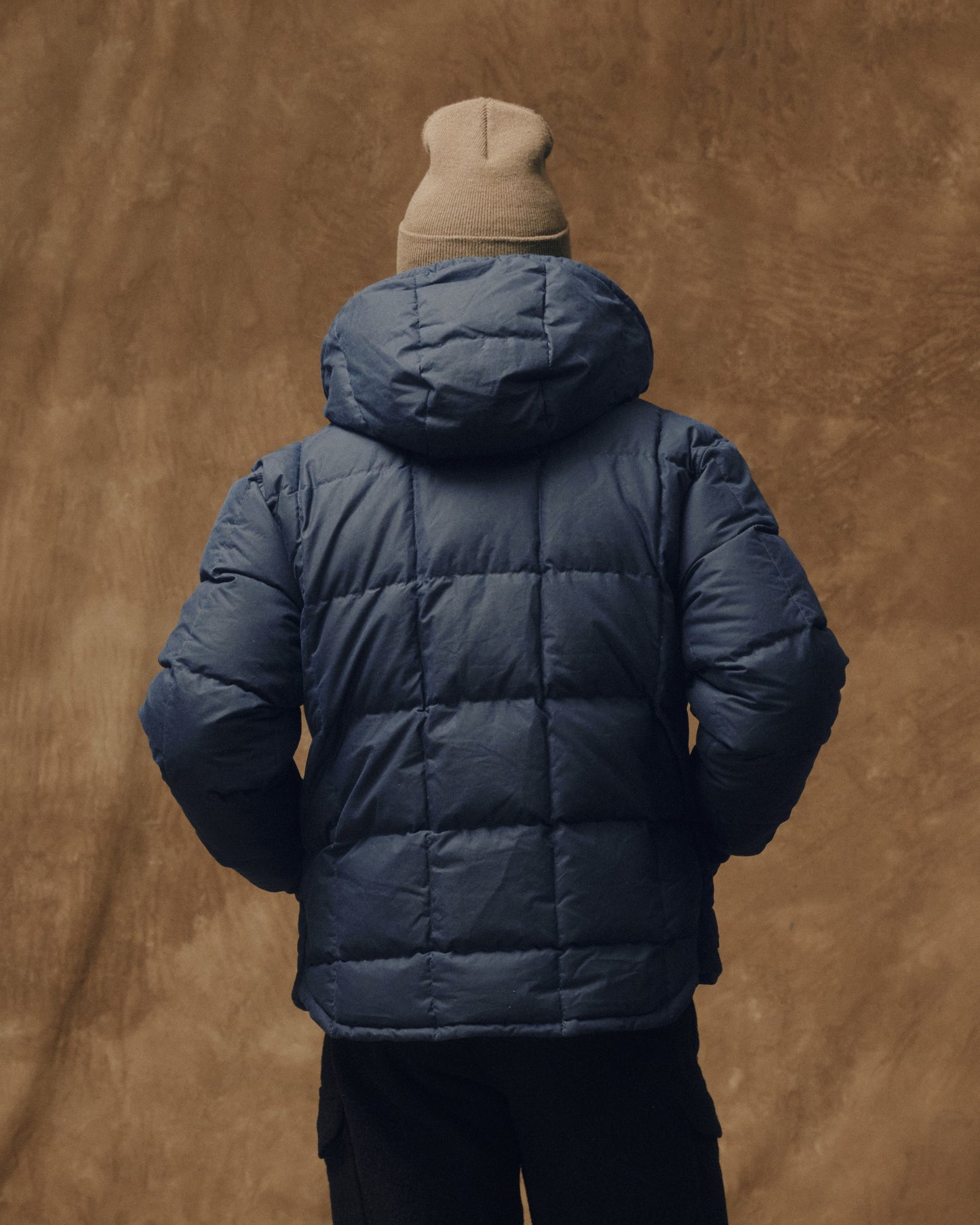 Waxed Down Jacket - Night Sky