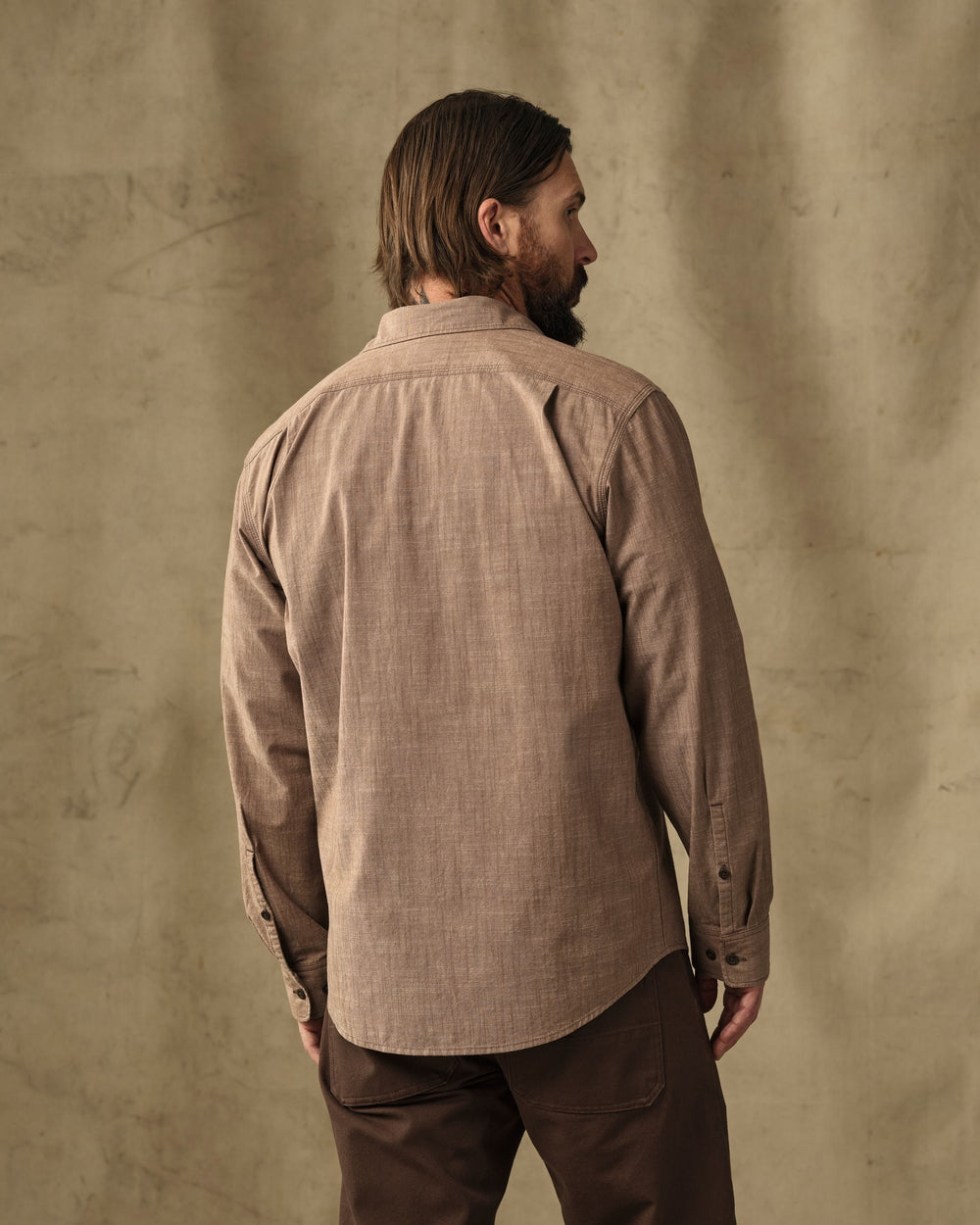 Chambray CPO Shirt - Dark Tan
