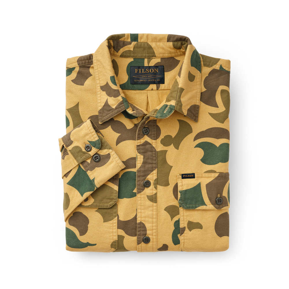 Alternate view of the Filson Field Flannel Shirt - Light Shrub Camo