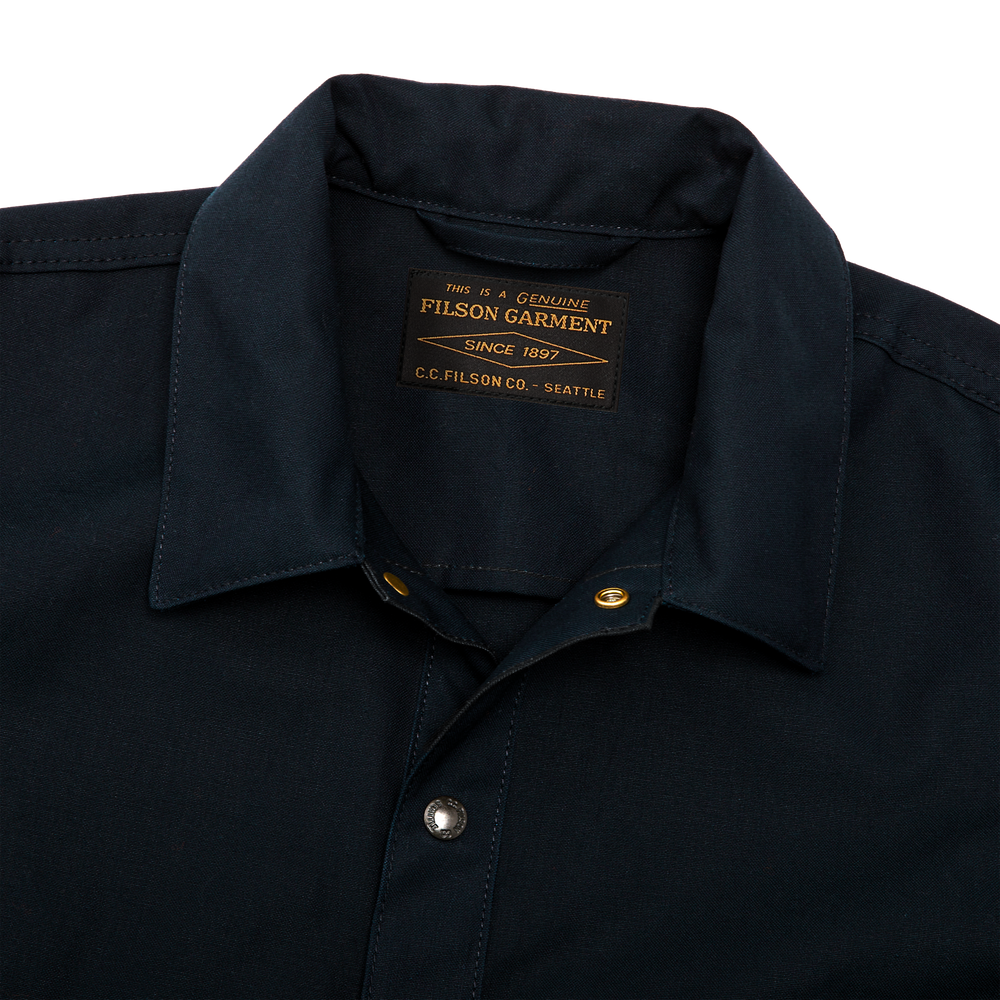 Alternate view of the Filson Dry Tin Cloth Jac-shirt - Navy