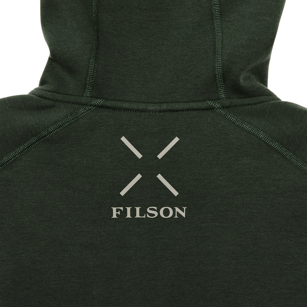 Alternate view of the Filson Filson X Ten Thousand Tech Zip Hoodie  - Dark Timber