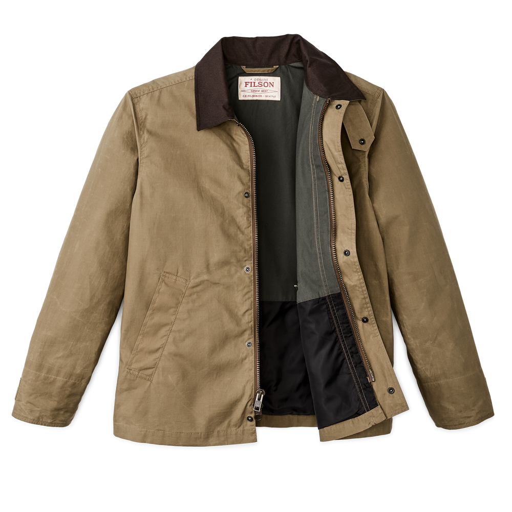 Dry Wax Short Field Jacket - Dark Beige | Filson