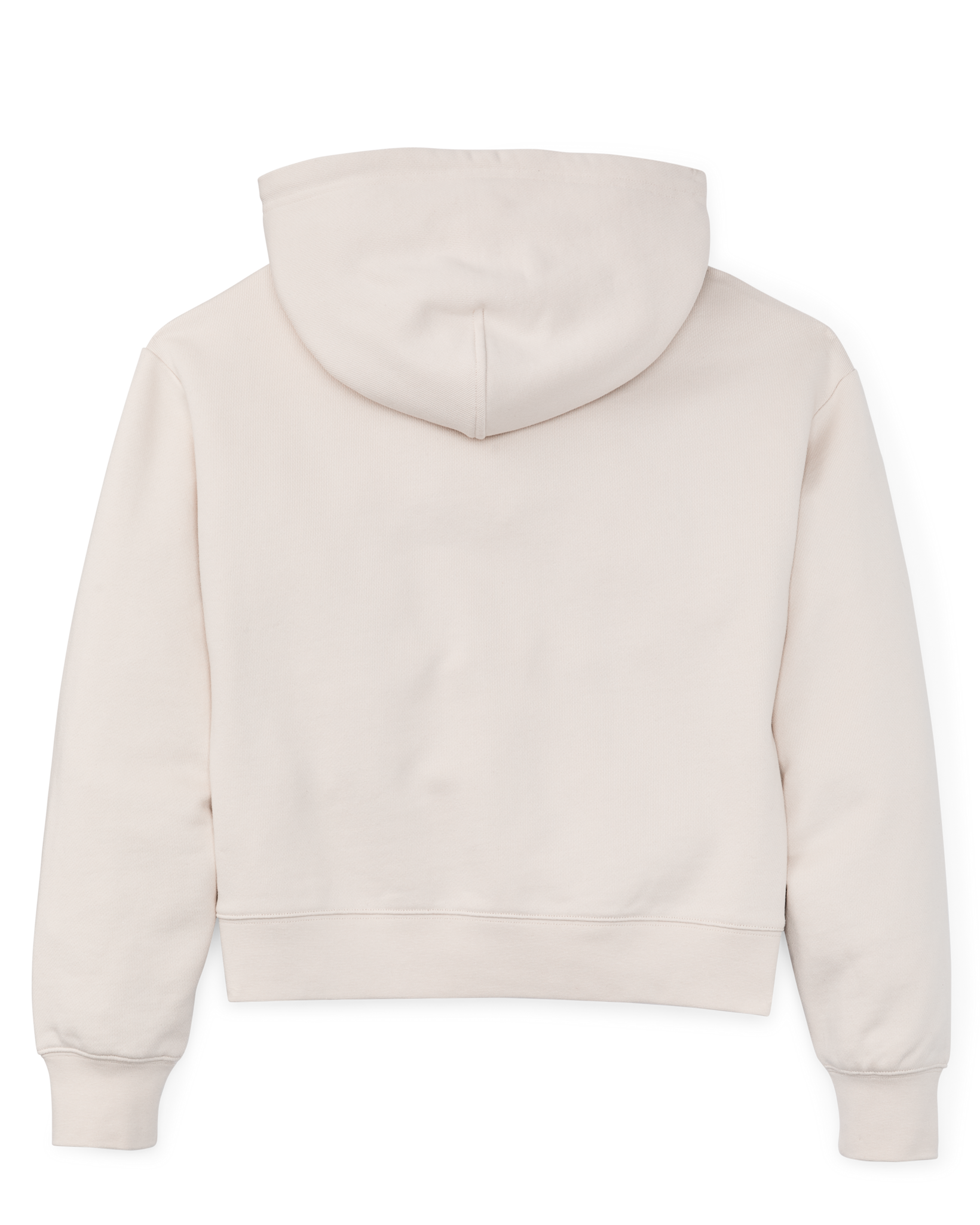 Women's French Terry Half-zip Hoodie - Ivory