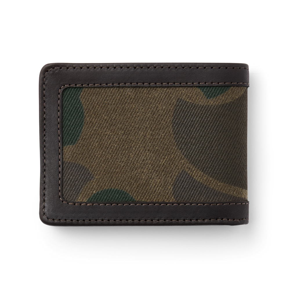 Alternate view of the Filson Waxed Rugged Twill Outfitter Wallet - Dark Wax Shrub Camo