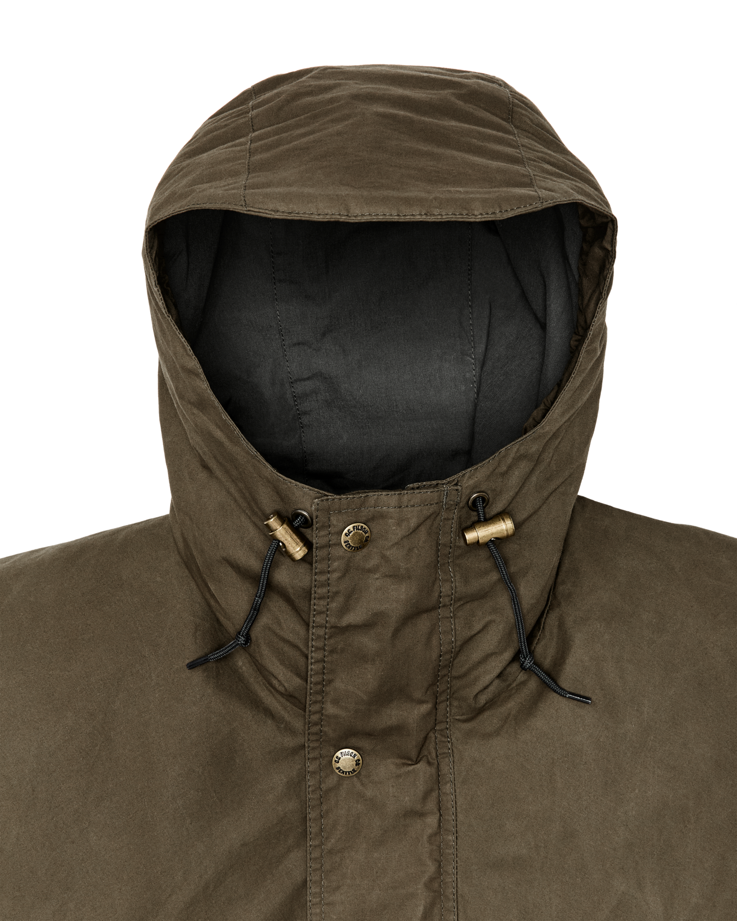 Alternate view of the Filson Dry Wax Omak Coat - Burnt Olive