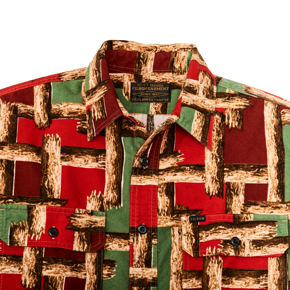 Alternate view of the Filson Field Flannel Shirt - Log Jam