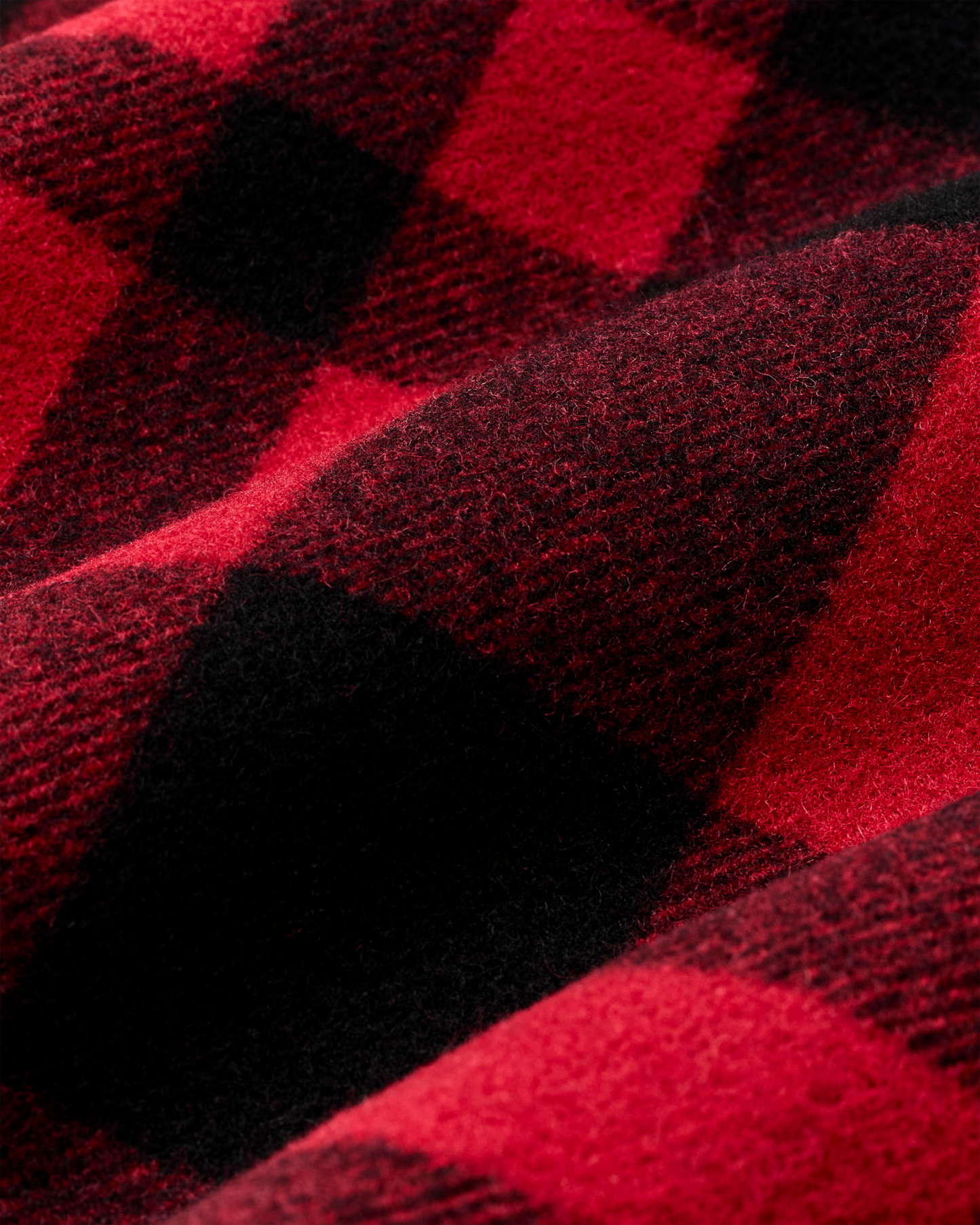 1940s Mackinaw Wool Cruiser Jacket - Red / Black Heritage Plaid