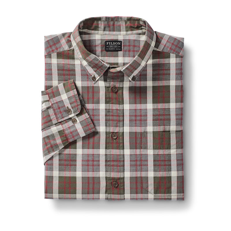 Sutter Sport Shirt - Brown/burgundy/cream Plaid
