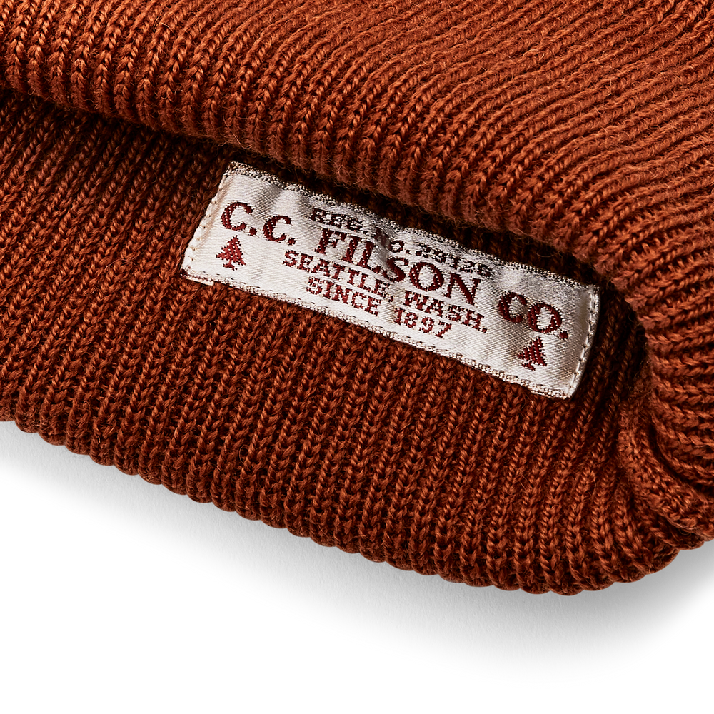 Alternate view of the Filson Fleet Watch Cap - Burnt Ochre