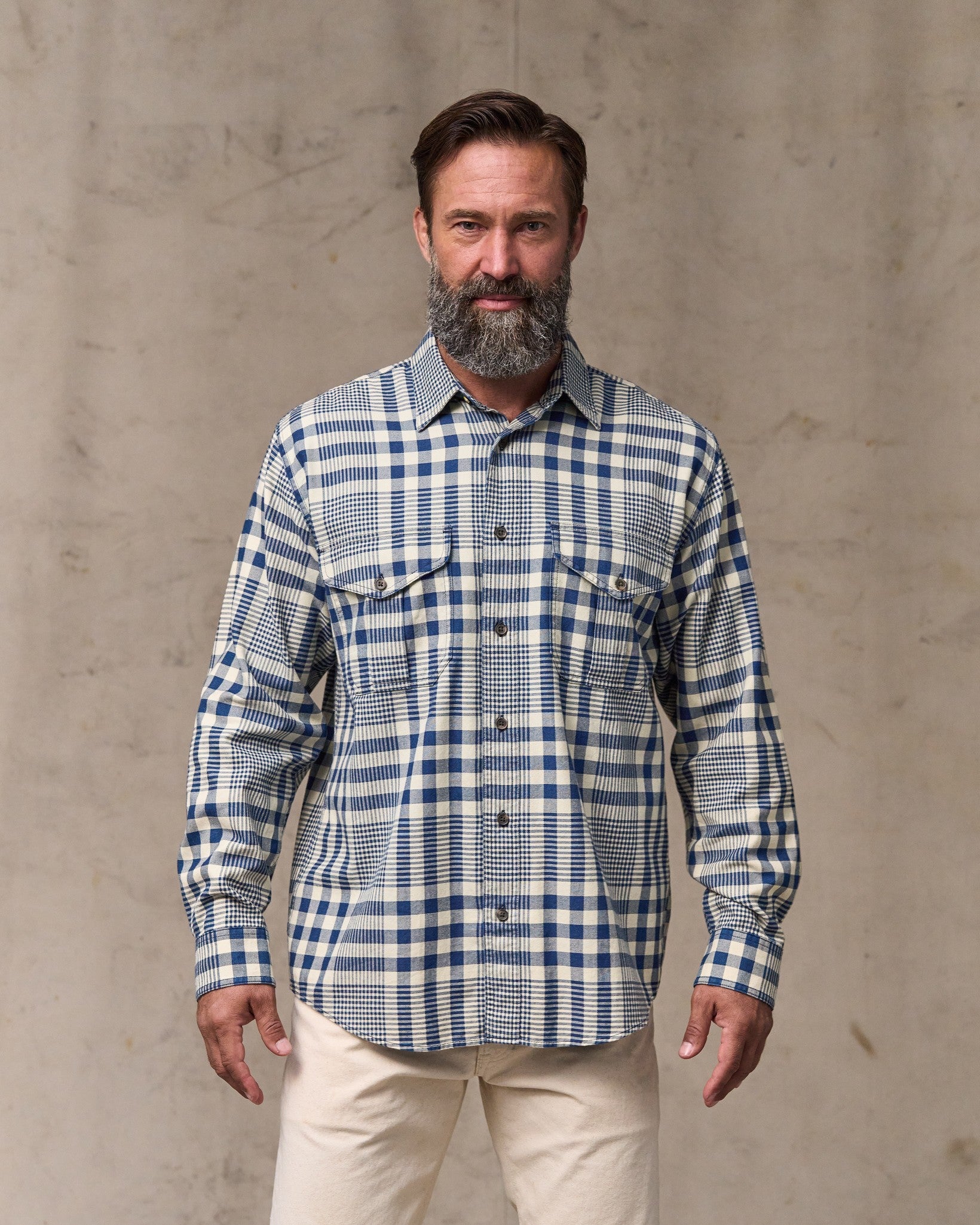Filson Lightweight Alaskan 長袖シャツ XS Lightweight Alaskan Guide Shirt - Indigo Multi Plaid | Filson