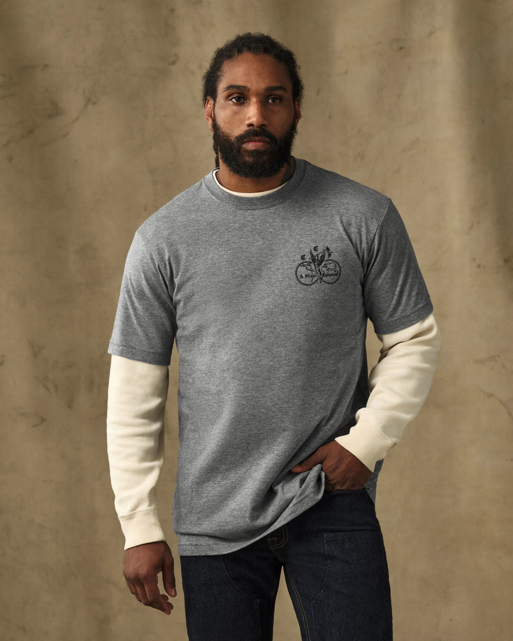 Union Graphic T-Shirt - Dark Gray Heather