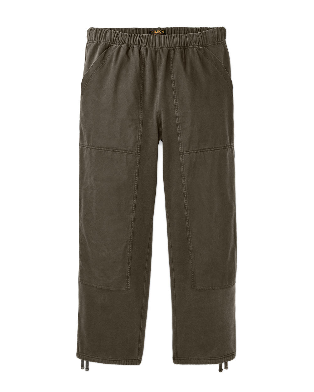 Front-facing image of the Filson Field Knit Double-Front Sweatpants - Black Olive