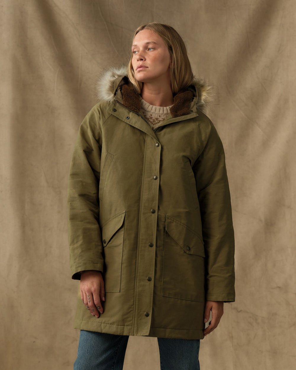 Women's Chesaw Waxed Parka - Lichen