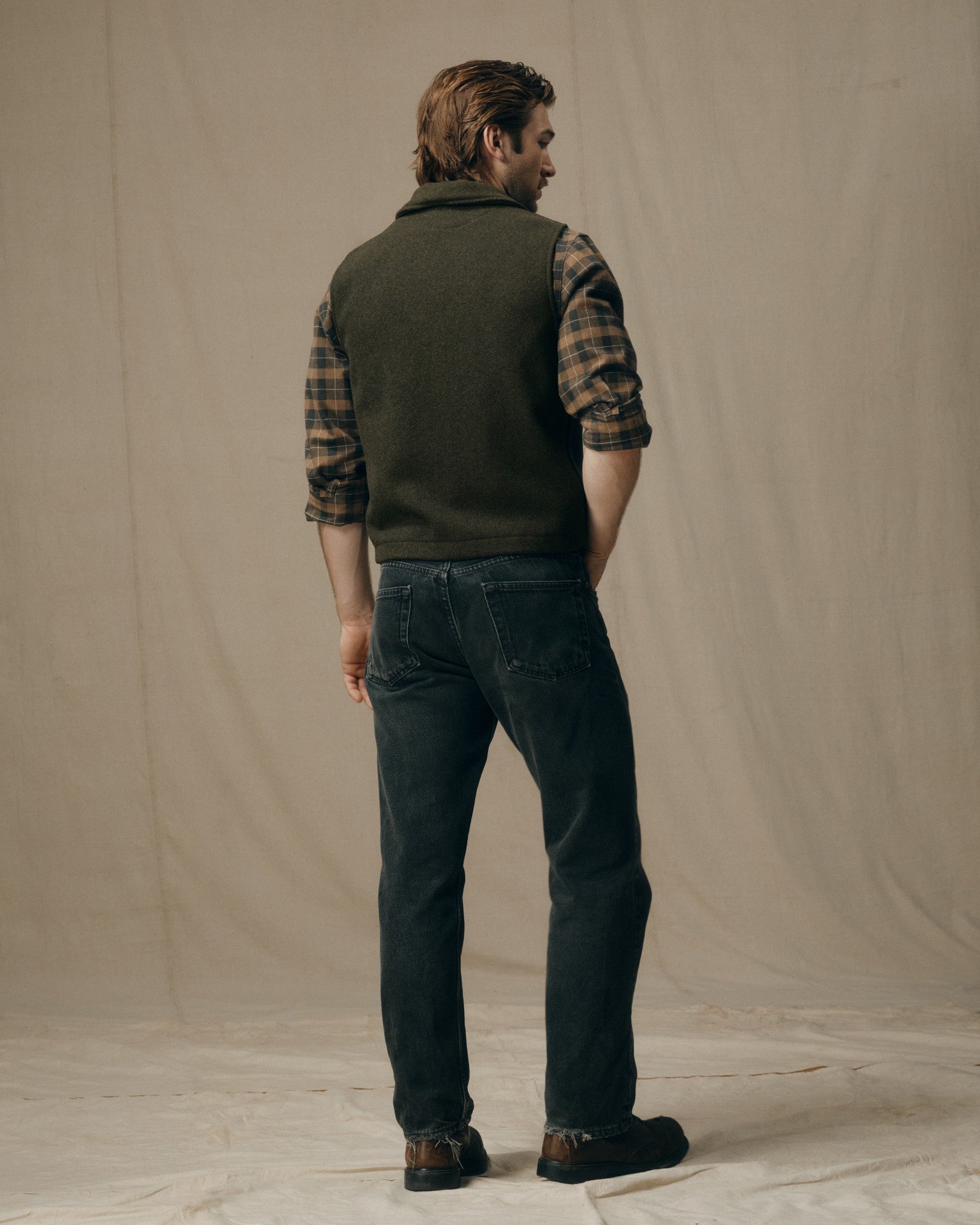 Western Vest - Forest Green