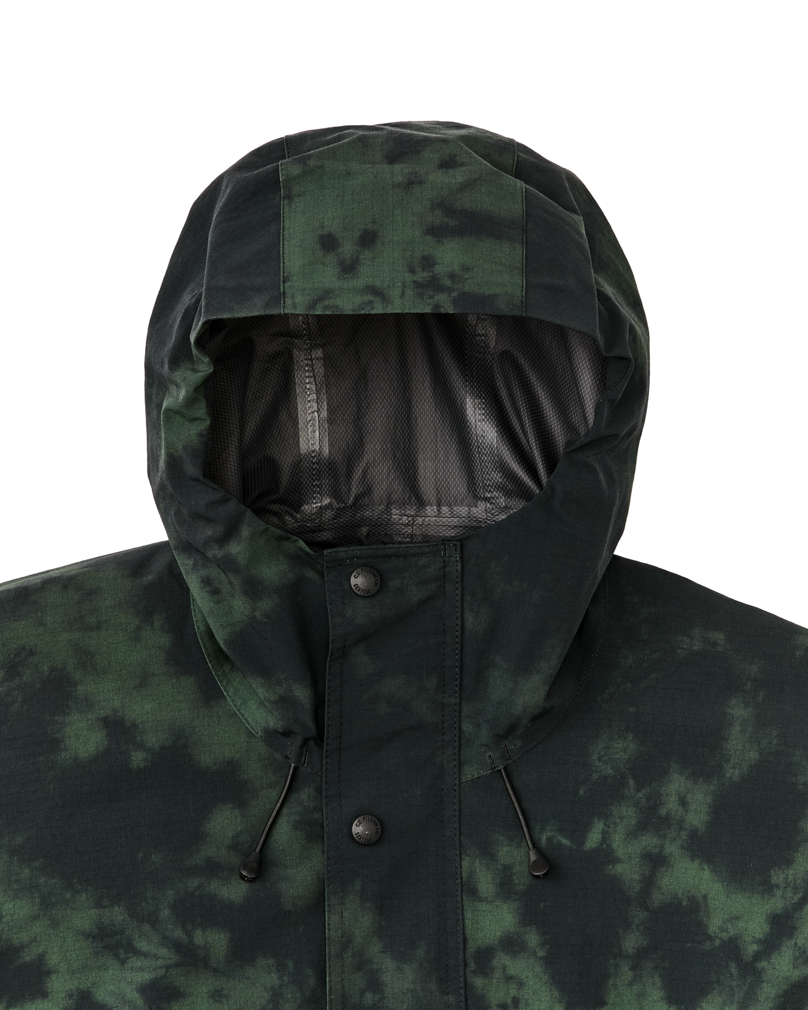 Alternate view of the Filson Filson X Housefly Swiftwater Rain Poncho - Dark Green Tie Dye