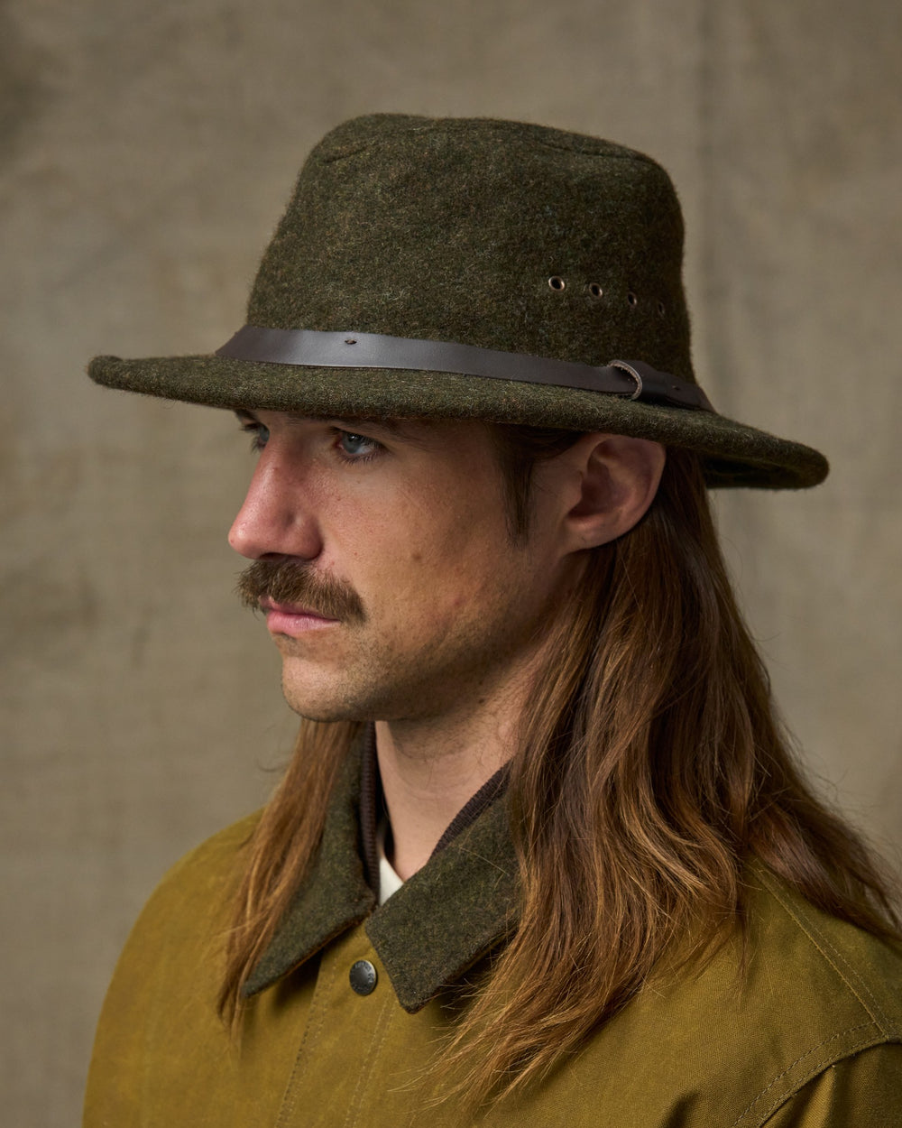 Wool Packer Hat - Forest Green