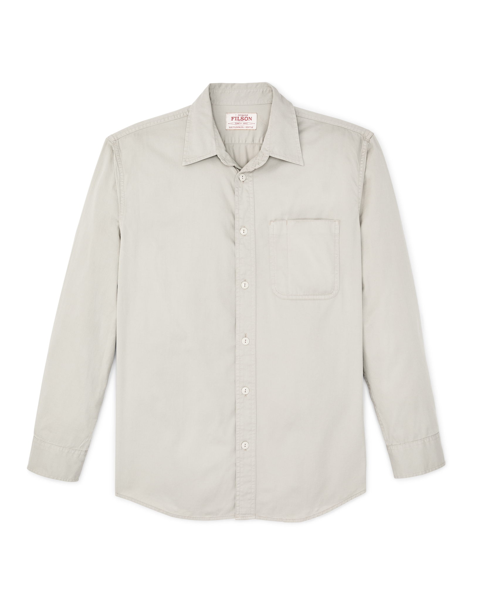 4.5-oz. Twill Shirt - Gray Sky | Filson