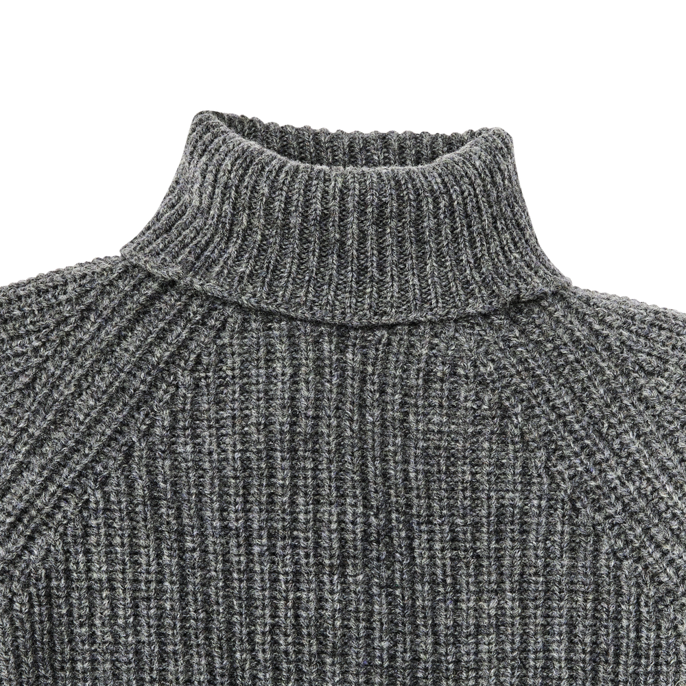 Alternate view of the Filson Bristol Roll Neck Sweater  - Heather Gray