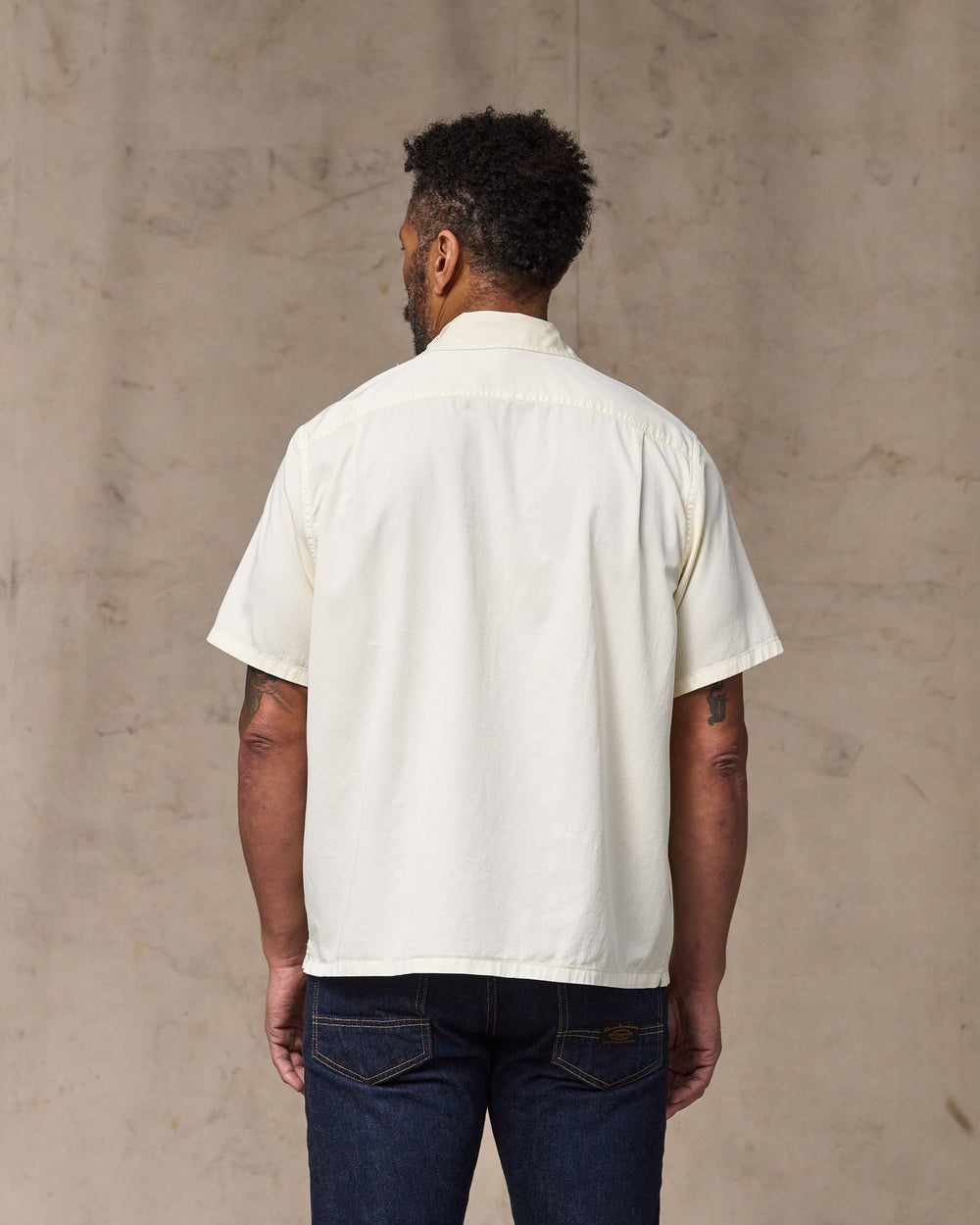 Short Sleeve 4.5-oz. Twill Shirt - Ivory