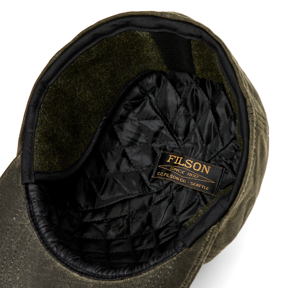 Alternate view of the Filson Insulated Tin Cloth Cap - Otter Green