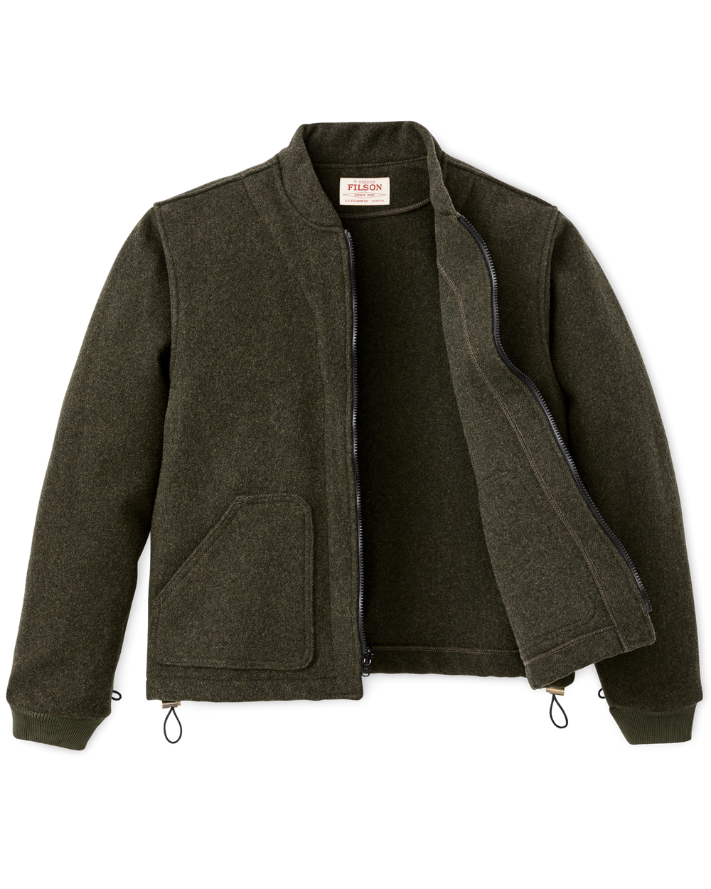Wool Jacket Liner - Forest Green