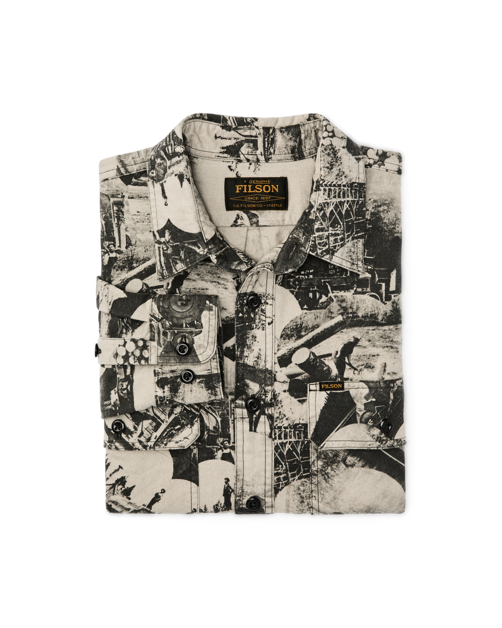 Field Flannel Shirt - Vintage Khaki Print