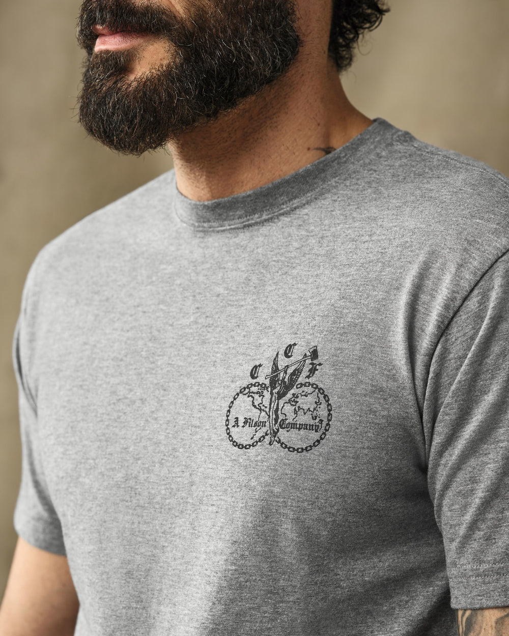 Union Graphic T-Shirt - Dark Gray Heather