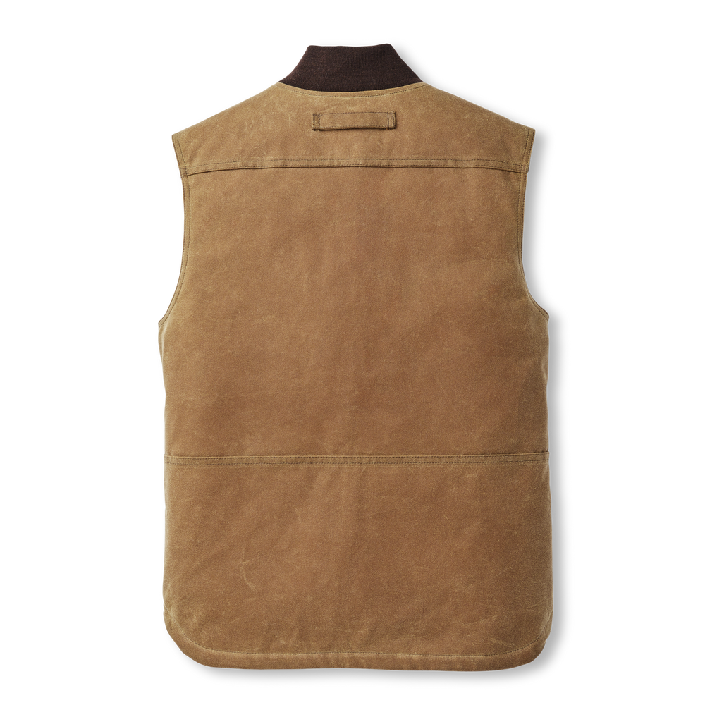 Alternate view of the Filson Heavyweight Waxed Work Vest (smu) - Dark Tan