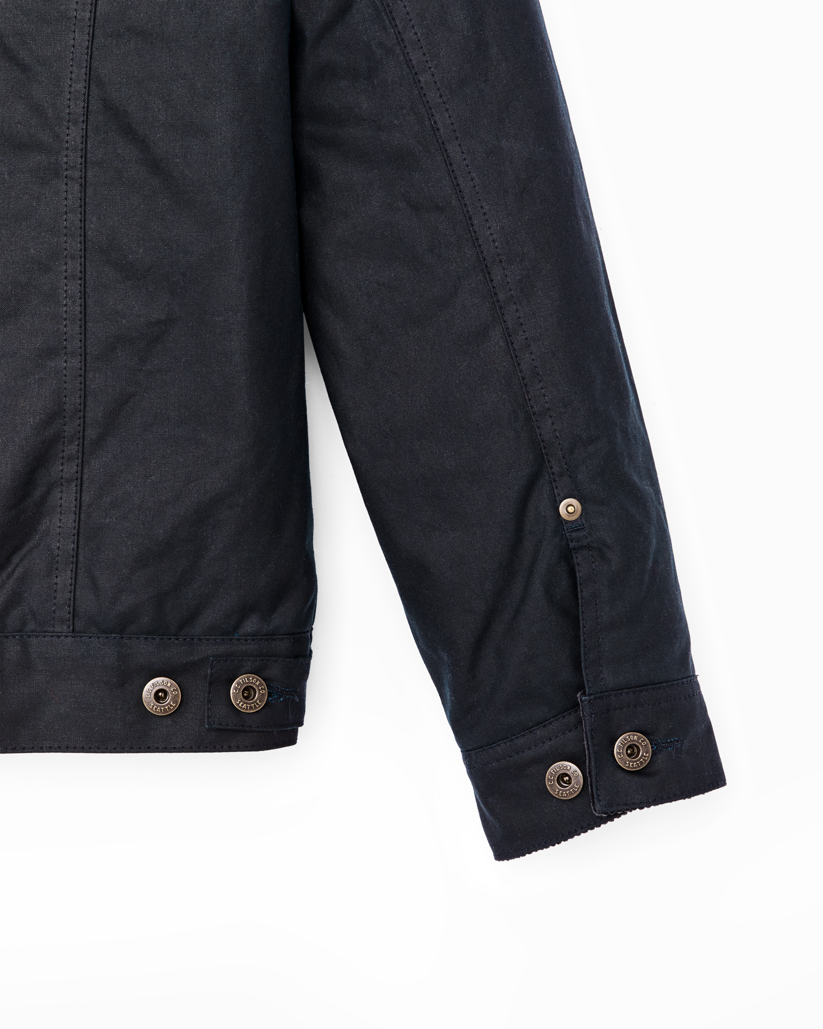 Alternate view of the Filson Insulated Short Cruiser Jacket - Harbor Blue