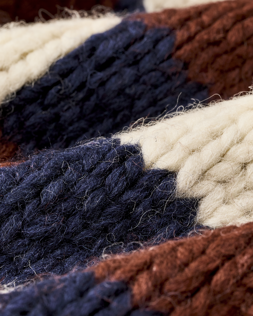 Women's Handmade Sweater Vest - Maroon / Navy Multi