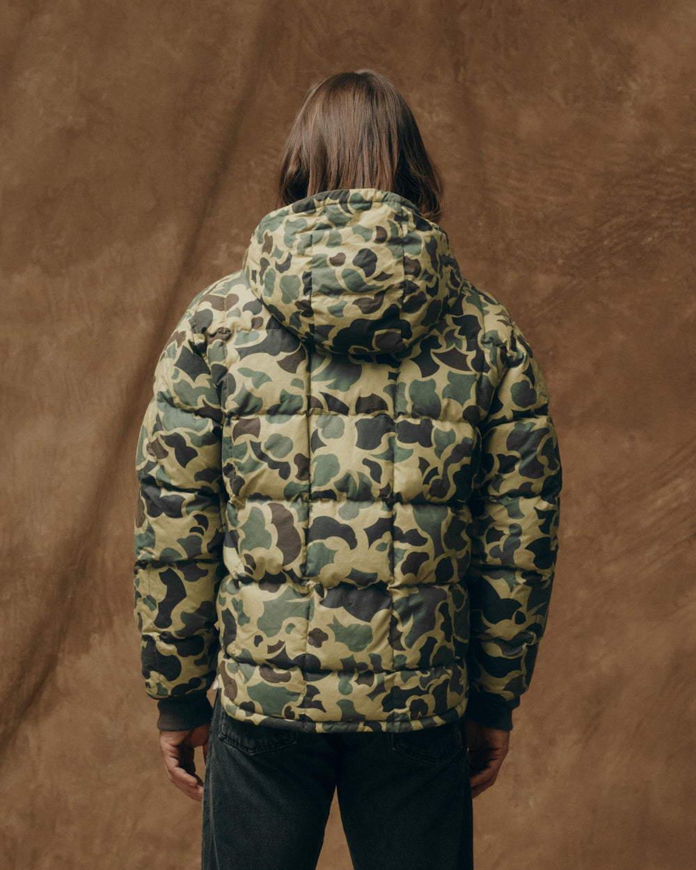 Waxed Down Jacket - Tundra Shrub Camo