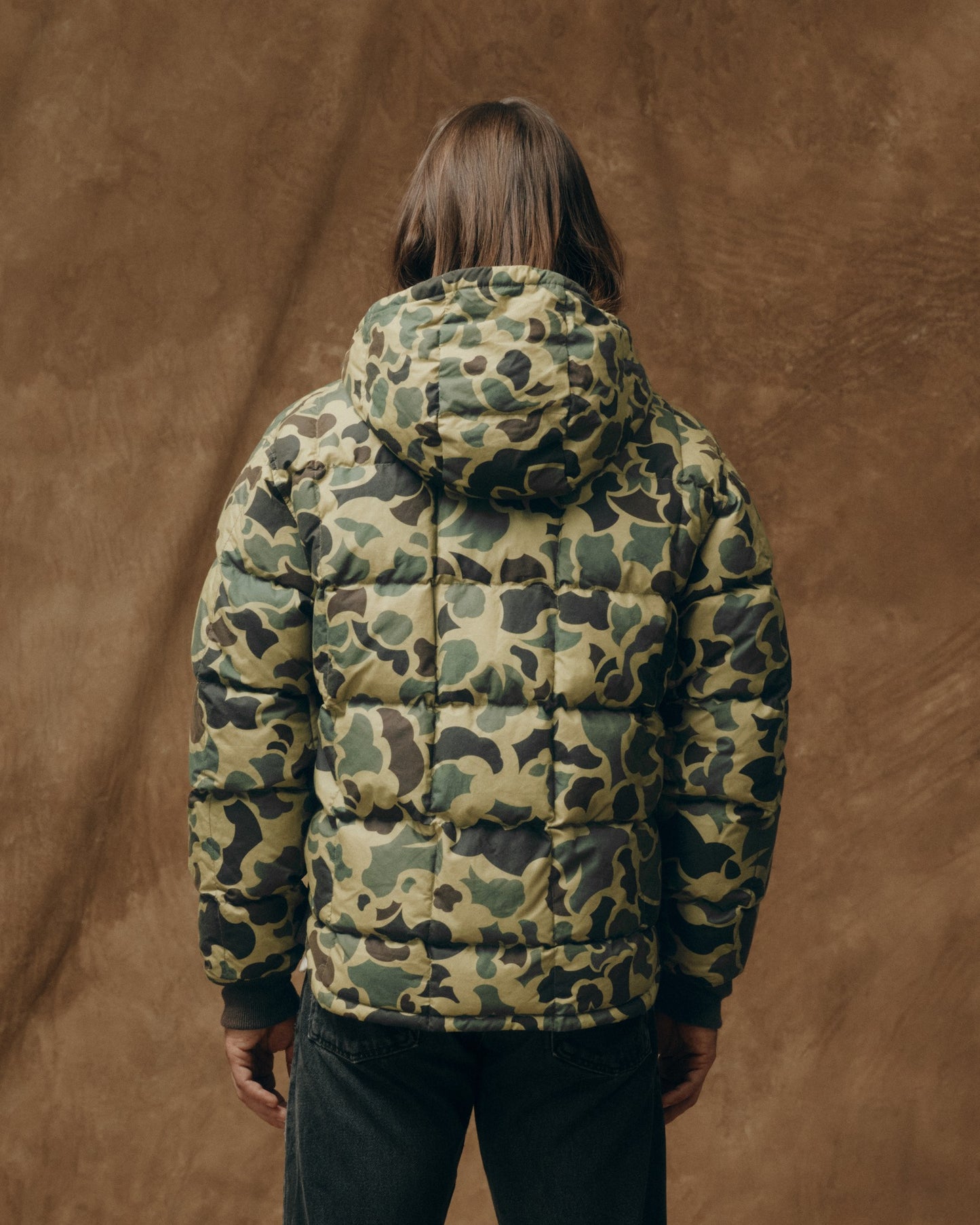 Waxed Down Jacket - Tundra Shrub Camo