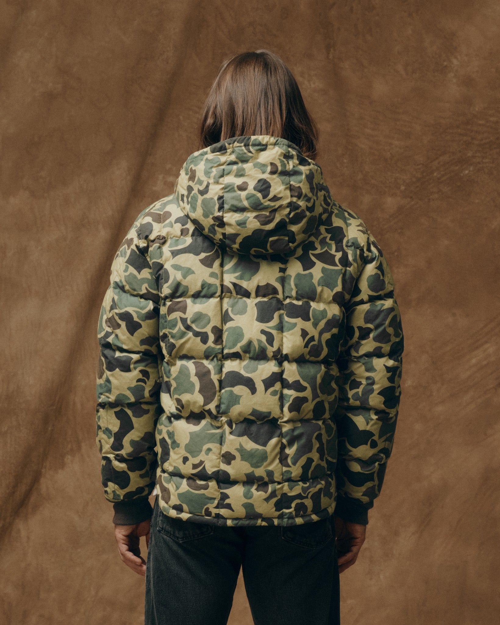 Waxed Down Jacket - Tundra Shrub Camo