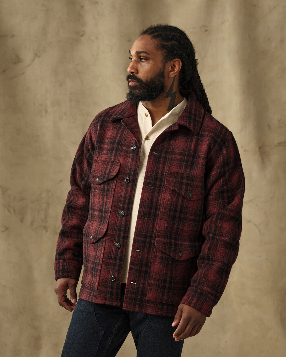 Mackinaw Wool Cruiser Jacket - North Country Red Plaid | Filson