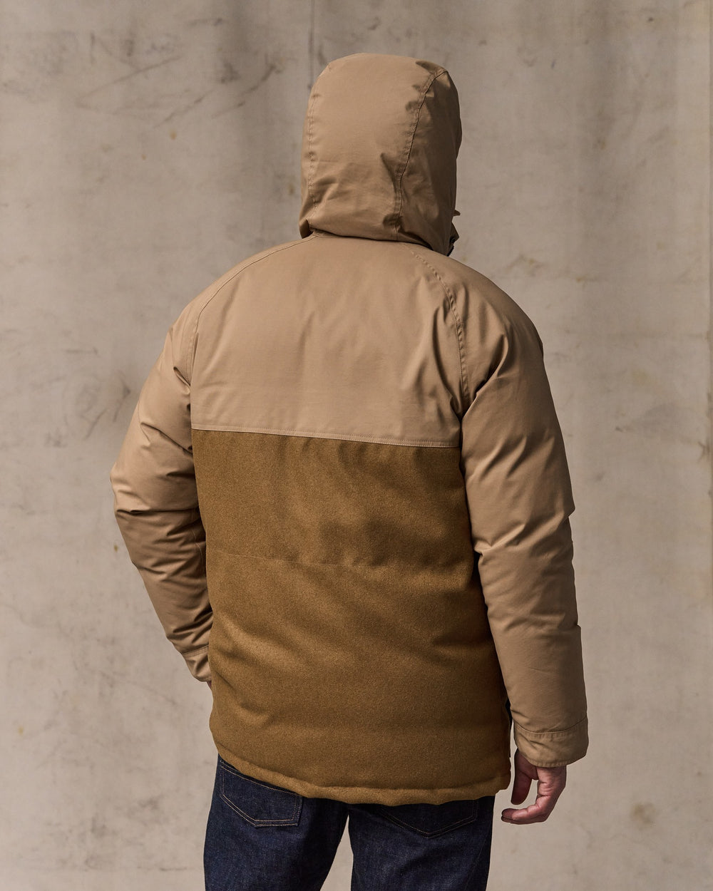 Filson X Crescent Down Works Parka - Dark Tan / Tan