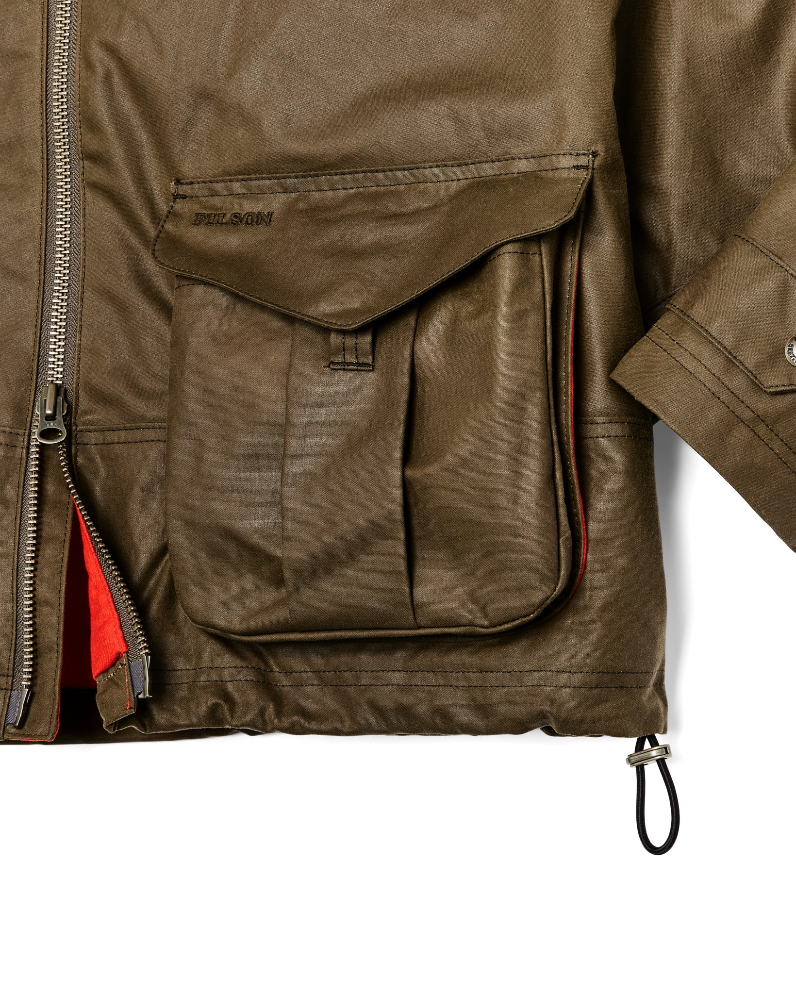 Alternate view of the Filson Women's Shelter Cloth Short Work Jacket - Dark Tan