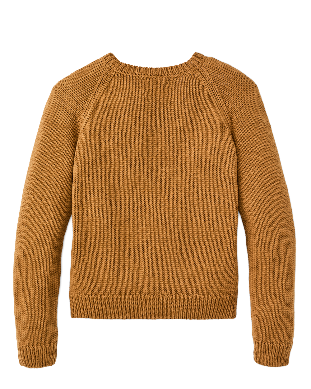 Women's Cotton Crewneck Sweater - Golden Brown