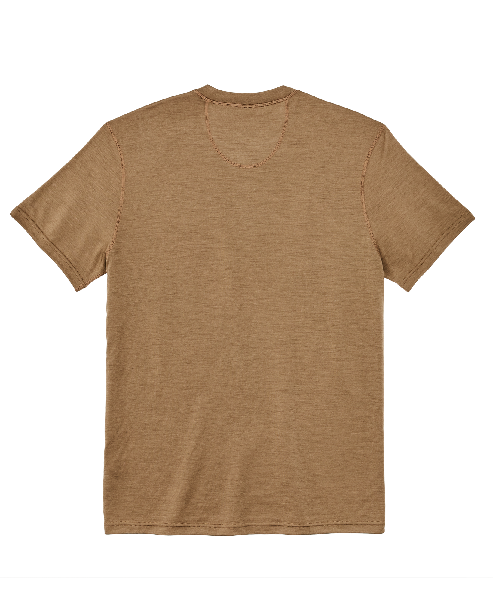 210g Merino Wool Short Sleeve Crewneck - Rugged Tan