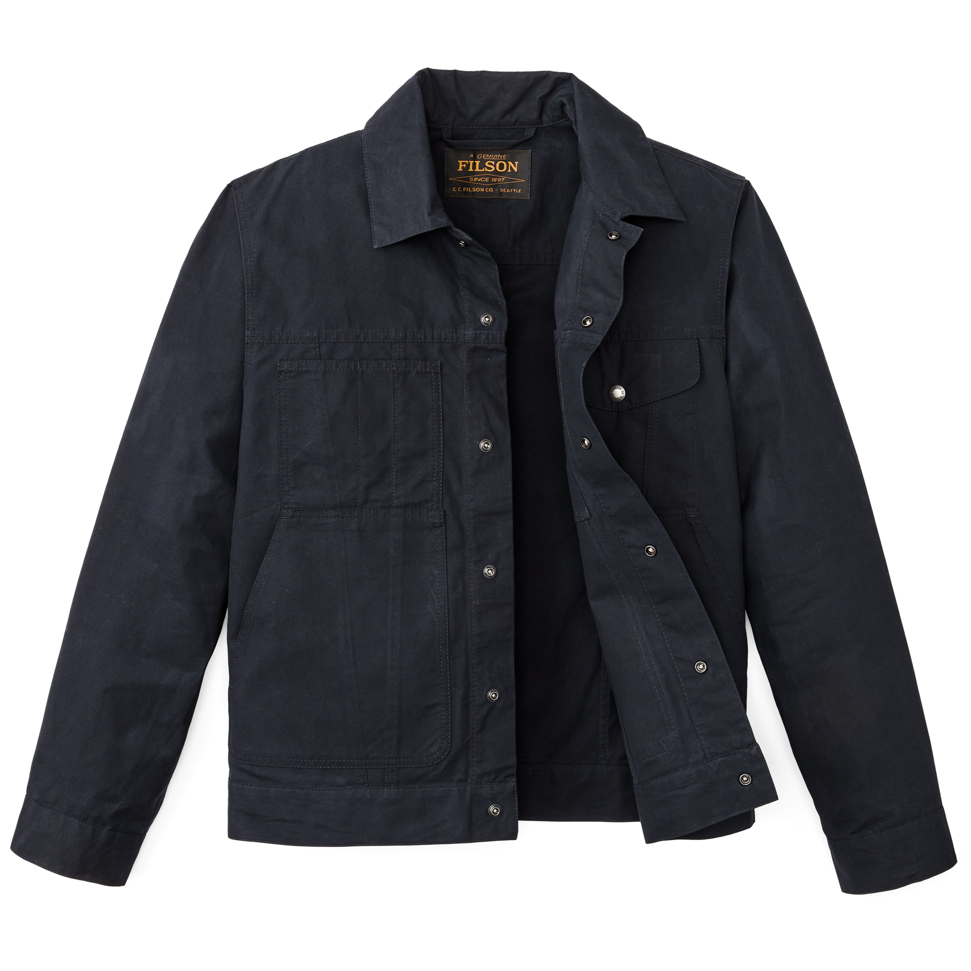 Dry Wax Short Cruiser Jacket - Navy | Filson Dry Wax Short Cruiser Jacket - Navy | Filson