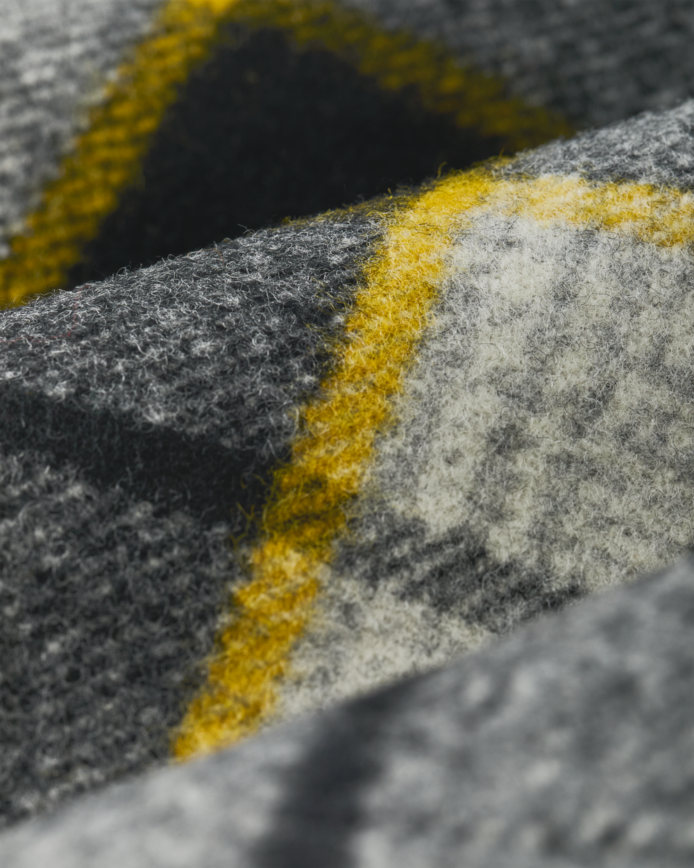 Mackinaw Wool 1972 Coat - Black / Yellow Plaid