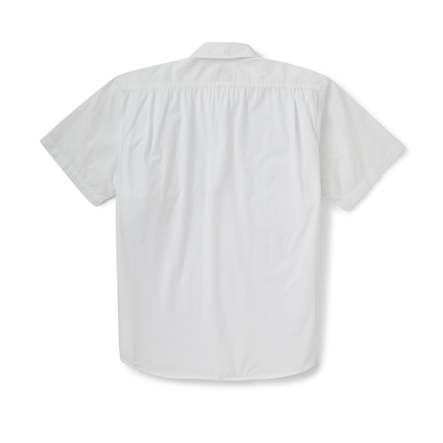 Alternate view of the Filson Filson's Washed Short Sleeve Feather Cloth Shirt - White