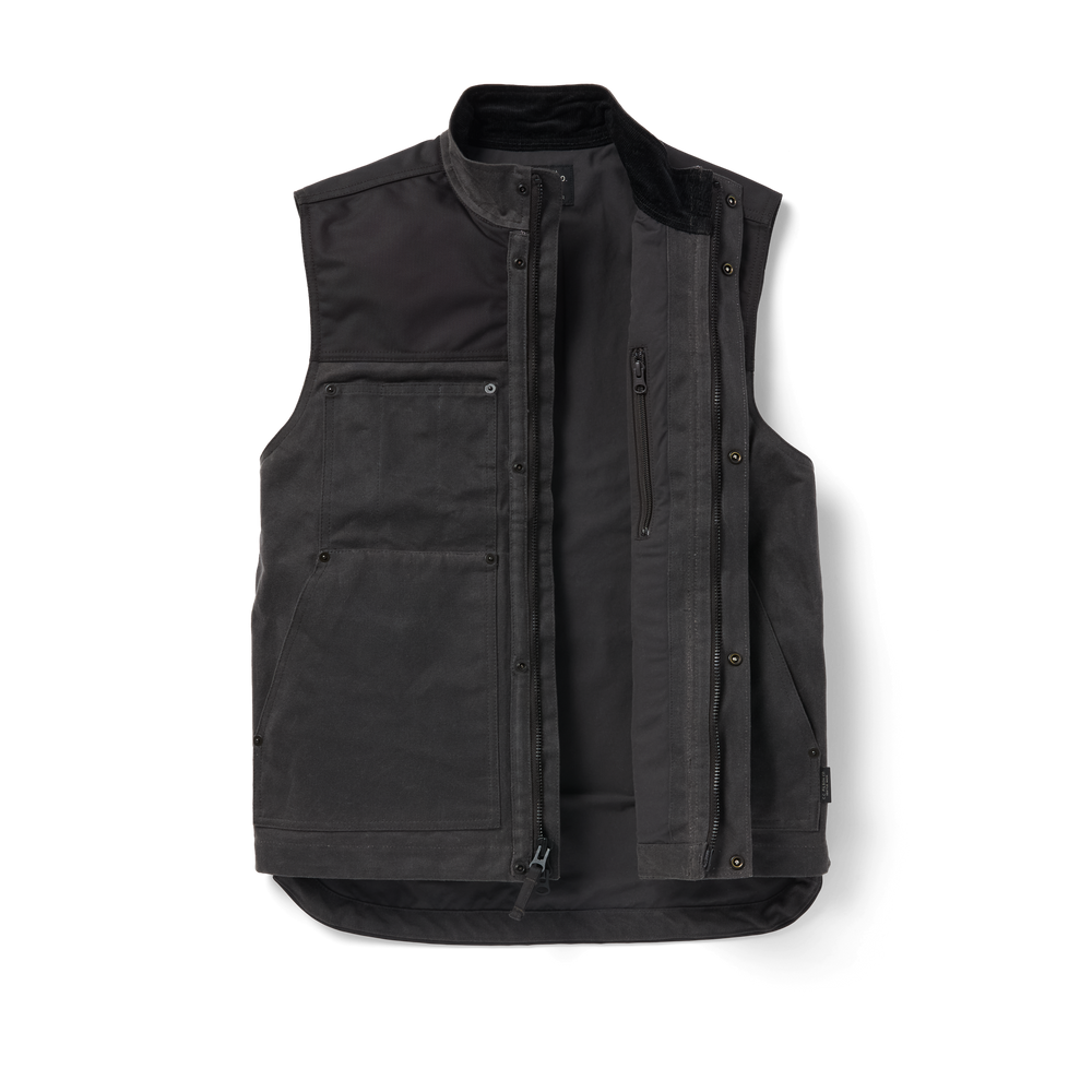 Alternate view of the Filson Alcan Canvas Vest - Cinder