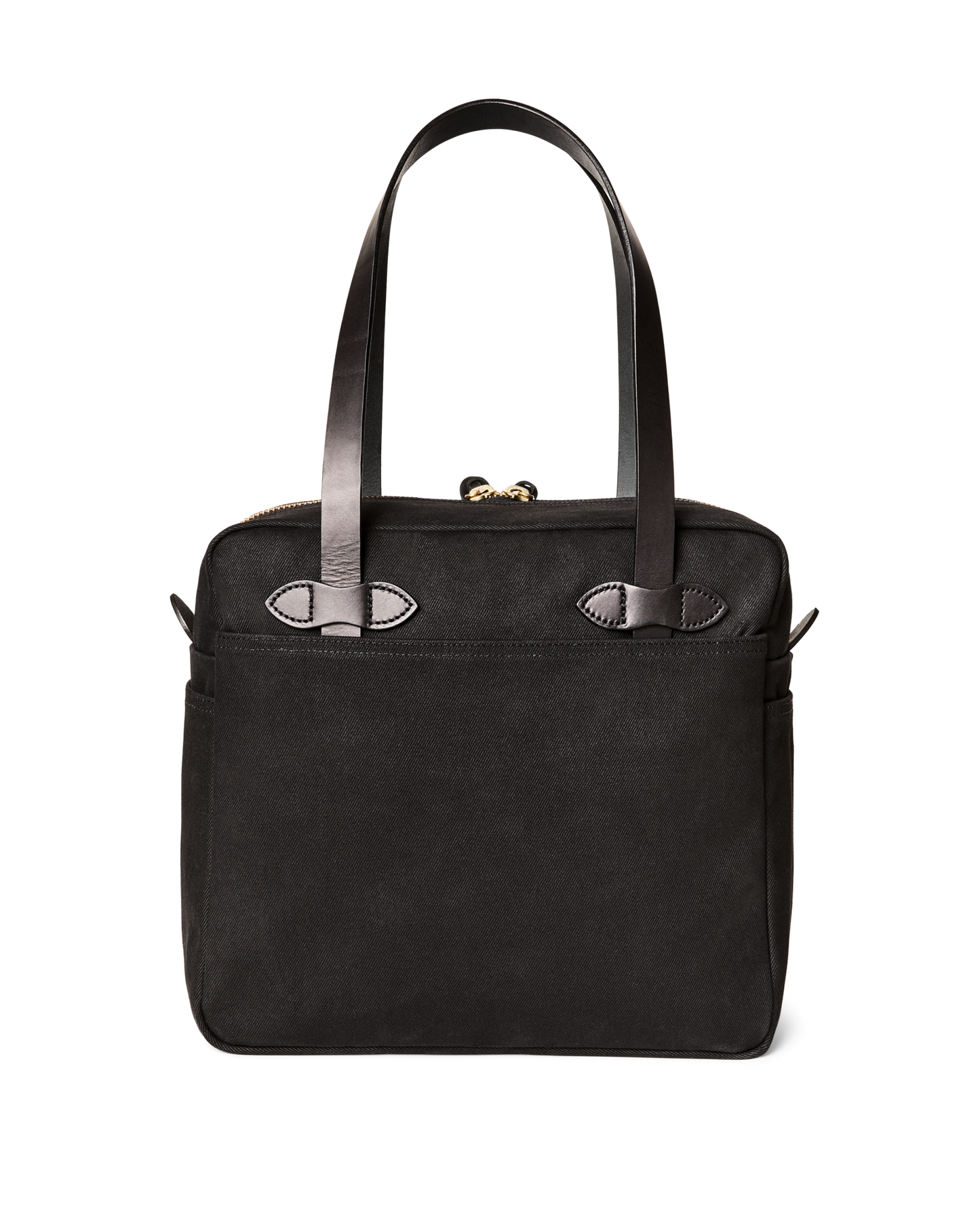 Rugged Twill Zipper Tote Bag - Black | Filson
