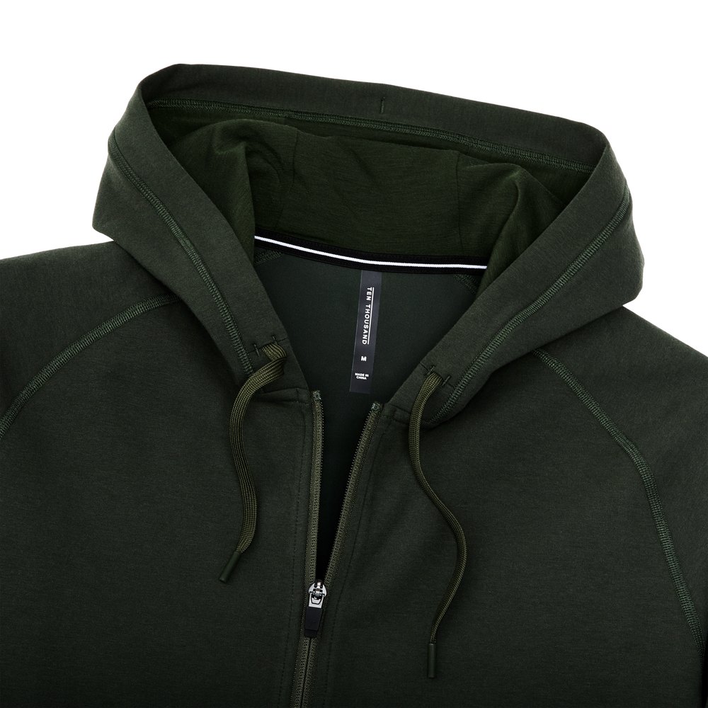 Alternate view of the Filson Filson X Ten Thousand Tech Zip Hoodie  - Dark Timber